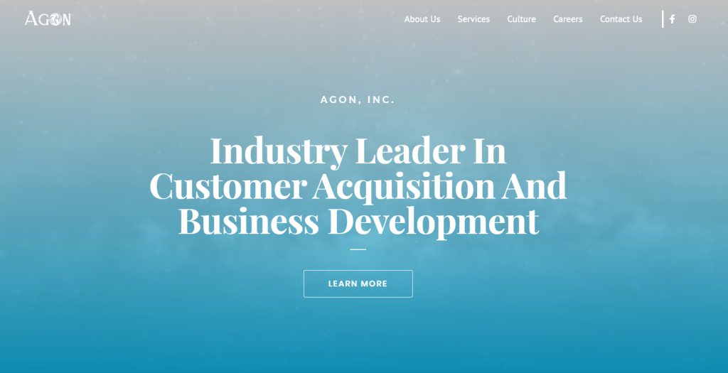 Agon Landing Page