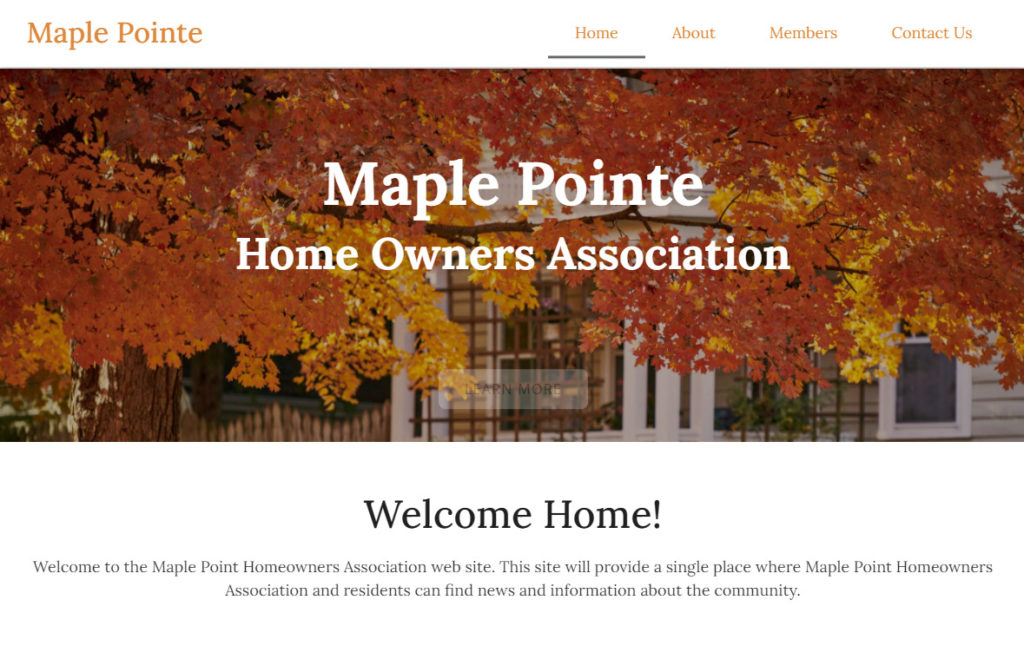 Maple Pointe HOA